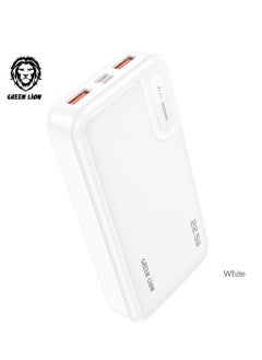 Buy Green Lion Power Mate 20 PD Power Bank 20000mAh 20W - White in UAE