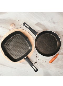 Buy Frying Pan and Grill Pan Set Biogranit Blackgold in UAE