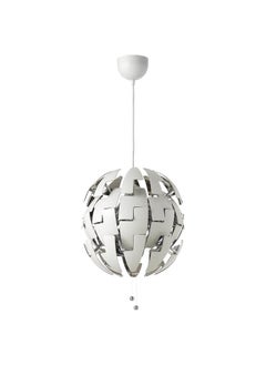 Buy Pendant Lamp White Silver Colour 35 Cm in Saudi Arabia