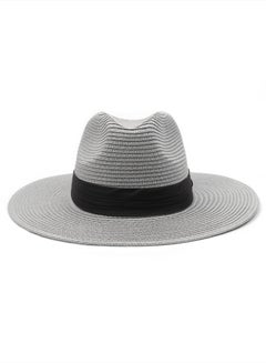 اشتري Petite Size Straw Panama Hat for Small Heads,Adjustable Fedora Summer Beach Sun Hat,Little UPF Straw Hat في الامارات