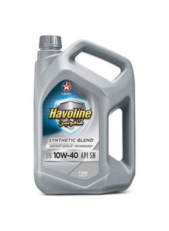 اشتري Gasoline Engine Oil Havoline Synthetic Blend Sae10W-40 Sn, 4L في الامارات