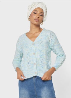 Buy Cable Knit Ombre Cardigan in Saudi Arabia