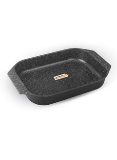 Buy Die-cast Aluminum Oven Tray Nonstick and Scratch Resistant - 35cm in UAE