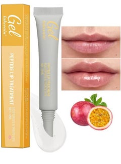 Buy Peptide Lip Treatment Gel #4 Passion Fruit Moisturizes and Treats Lips Lip Gloss Oil for Plumper and Moisturizer Serum Hydrating Lip Serum for Dry Peeling and Dark Lips Gorgeous Glow 10ml in UAE