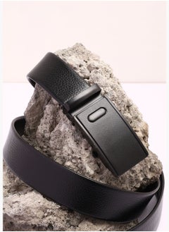 Buy Casual Solid PU Leather Waist Belt For Men in UAE