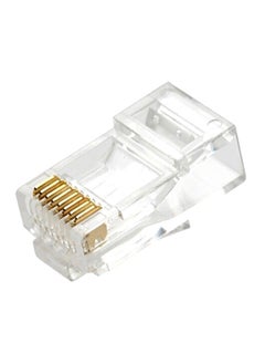 اشتري مجموعه من 100 قطعه موصلات وحدات RJ4 6 CAT5 في السعودية