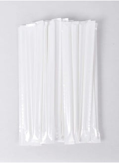 اشتري Transparent Normal Plastic Covered Straws - 40 Pieces في مصر