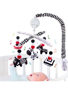 اشتري My First Baby Crib Mobile Black And White Baby Mobile For Crib High Contrast Mobile Toy For Newborn Infants Boys And Girls في الامارات