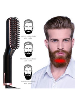 اشتري Electric Beard Straightener Brush for Men,Straight hair comb multi-functional,360° Rotating Power Cord,Original Men's Gift Sets في السعودية