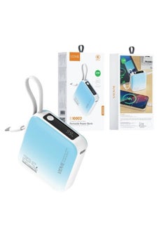 Buy Vidvie 10000mAh 22.5W Mini Power Bank with Digital Display - Blue in Egypt