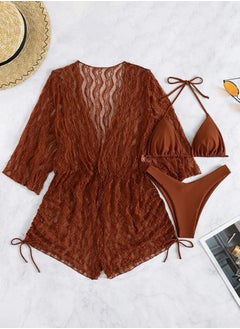 اشتري Fashionable Women's Bikini Swimsuit Three Piece Set في الامارات