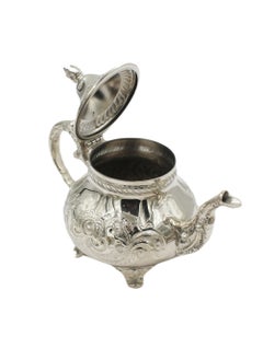 اشتري Moroccan Arabic Traditional Silver Plated Tea Pot 24 X 21 cm في الامارات