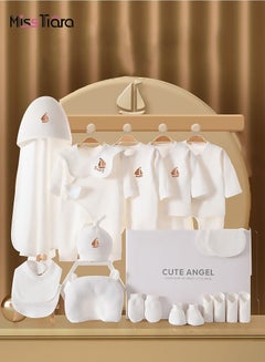 اشتري Newborn Baby Gifts Set Newborn Layette Gifts Set Baby Girl Boys Gifts Premium Cotton Baby Clothes Accessories Set Fits Newborn to 3 Months في الامارات