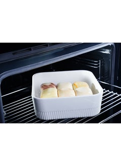 اشتري Begav Square Casserole W/Wooden Base White 2.7L في الامارات