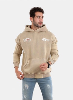 Buy RSTA Beige Printed Hoodie in Egypt