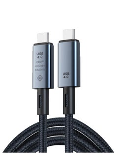 اشتري USB 4 Cable 39.37"", Supports 8K 60Hz (7680 x 4320) Display, 40 Gbps Data Transfer, 240W Charging USB C to USB C Cable, for Type-C Laptop, Hub, Docking, and More USB 4.0 في السعودية