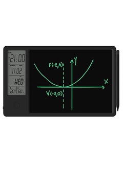اشتري جهاز لوحي للرسم بخط اليد بشاشة LCD مقاس 10 بوصات ومزود بميزان حرارة وشاشة تقويم وتذكير منبه ABS بمفتاح واحد واضح لعمل الحساب في الامارات