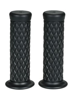 Buy 2-Piece Universal Vintage Motorcycle Handle Grips in UAE