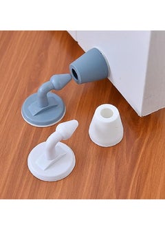 Buy Silicone Door Stoppers Anti-collision Non-stick Suction Cup Stopper for Wall Corner Bathroom Bedroom Closet (2 Pack) in Egypt