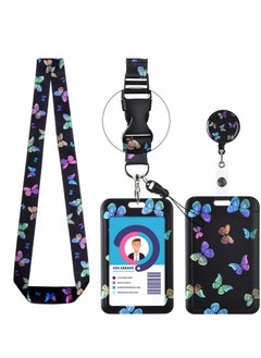 اشتري ID Badge Holder with Lanyard (Colour Butterfly) في الامارات