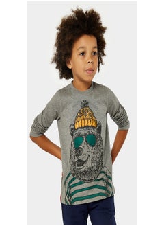 Buy Bear Long Sleeved T Shirt in Saudi Arabia