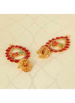 اشتري Anika Shubh Labh Set, Red & Gold في الامارات