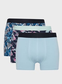 Buy 3 Piece Regular Fit Knitted Boxer in UAE
