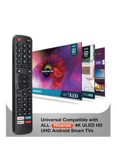 اشتري New Universal Remote for All TV Remote, 1 PACK Replacement Control EN2A27 for Smart-TV-Remote, with Netflix, Prime Video, YouTube, Google Play Buttons في الامارات