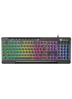 Buy G32 Gaming Mechanical Keyboards Ergonomic RGB Film Wired 104 Keys Keyboard in Saudi Arabia