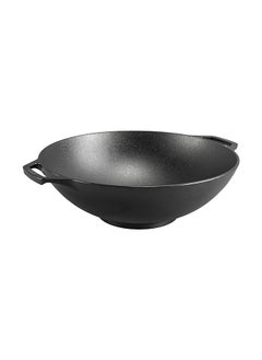 Buy Lodge Cast Iron 14" Wok, Black, L14W, 14" Cast Iron Wok in UAE