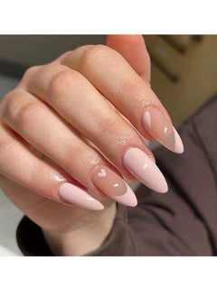 Buy Wearing Nails, French Pink Nail Art, Bow, Love Fake Nails in UAE