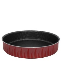 Buy Red Flame Round Oven Tray Red 30 cm in Saudi Arabia