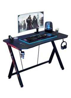 Buy Computer desk, modern style study desk, gaming table, reversible study table, easy to assemble, size 120 * 60 * 75 cm in Saudi Arabia