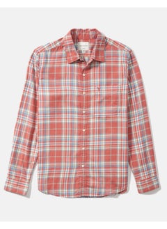 اشتري AE Slim Fit Plaid Button-Up Shirt في السعودية