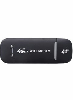 اشتري Portable USB Wifi Dongle, 4G USB Modem WiFi Router USB Dongle 150Mbps with SIM Card Slot Car Hotspot Pocket Mobile WiFi في الامارات