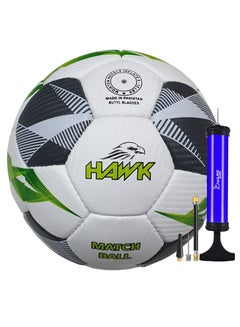 Buy Hawk Match Football Soccer Ball with Air Pump & Accessories in UAE