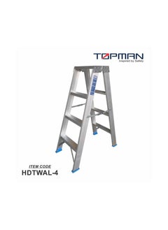 اشتري Topman Aluminum Heavy Duty 4Step Double Sided Ladder في الامارات