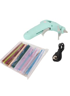 Buy USB Rechargeable Mini Glue Gun with 30 Clear Colored Glue Sticks in UAE