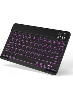 Buy Wireless Keyboard Backlit Bluetooth Keyboard Small Portable External Cordless Rechargeable Illuminated for Android Tablet Cell Phone Smartphone iPad Pro Air Mini iPhone Windows Surface in UAE