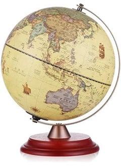 اشتري High Definition World Globe Earth Tellurion With Light Atlas Map Spinning Earth Globe Model Yellow في السعودية