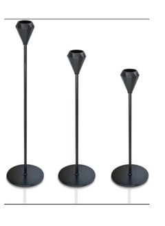 Buy Three-piece Candlestick Set, Black Gem in Egypt