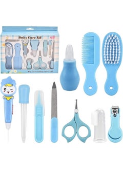 Buy 10 Piece Baby Grooming Set, Baby & Newborn Health Care Supplies, Baby Nail Clippers, Scissors, Comb and Hair Brush, Nose Cleaner, Safe for Babies, Toddlers and Nursing. in Egypt