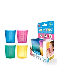 Buy Baby Cup Nursing & Feeding Sippy Cups for Baby, Toddlers | Spill-Proof | Leak Proof | Kids Training Cups | Transition Cups | Easy-Grip | Pack Of 4 | 50 ml each | Multicolored | Age 4+ Months in UAE