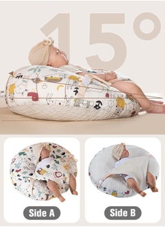 Buy Baby Look Up and Lying Pillow, Nursing Pillow for Breastfeeding, Multi-Functional Original Plus Size Breastfeeding Pillows Give Mom and Baby More Support with Removable Cotton Cover in UAE