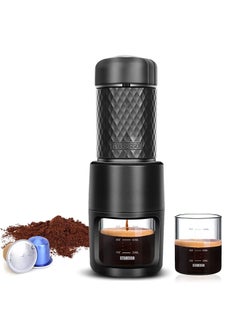 Buy Portable Espresso Maker Small Eepresso Cappuccino Coffee Machine,Travel Coffee Maker Small Press Hand Coffee Maker Espresso Machine for Camping, Travel Office Home Sailing in Saudi Arabia