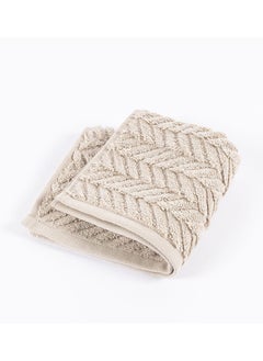 اشتري Damaris Wash Towel, Beige - 550 GSM, 30x30 cm في الامارات