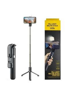 Buy Selfie Stick L03s Portable Aluminum Alloy Tripod: Extendable tripod selfie stick for phones and cameras with Bluetooth capability. in Egypt