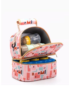 Buy Baby Bottle Cooler Backpack Waterproof Breastfeeding & Nursing - Portable Insulated Lunchbox/Large Capacity Carrying Bag/Baby Milk Bag Freezer in UAE