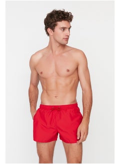 اشتري Red Men's Extra Short Basic Swimsuit Sea Shorts في مصر