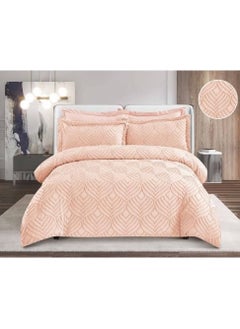 اشتري COMFY 6 PC PINK COTTON SATIN LUXURY COLLECTION ALL SEASON COMFORTER SET 220 X 240 CM في الامارات